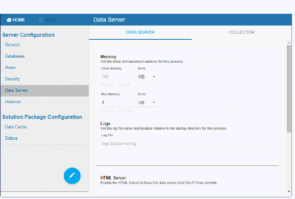 Data Server Page